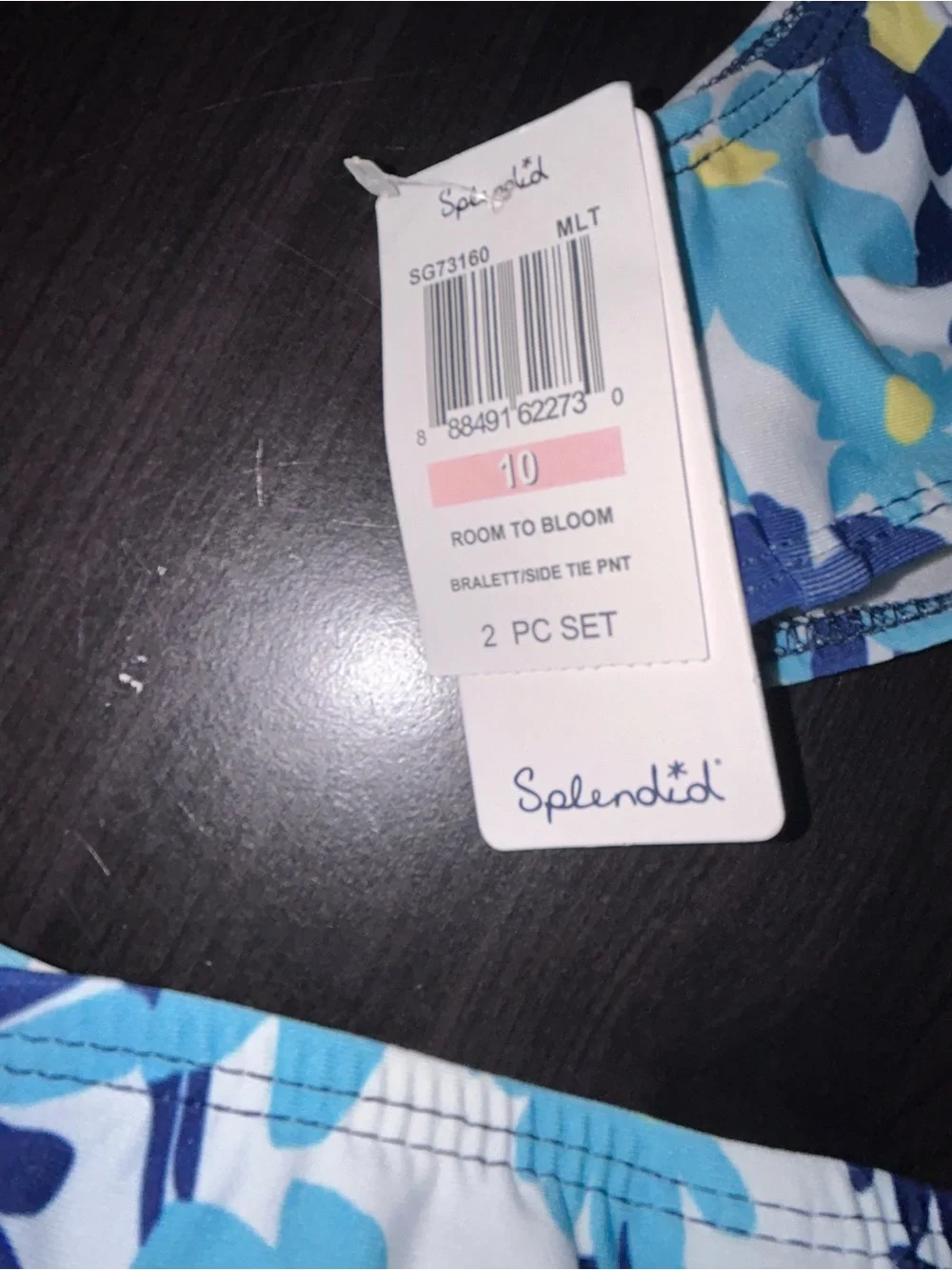 Splendid Room to Bloom bikini girls size 10 NWT - Picture 7 of 8